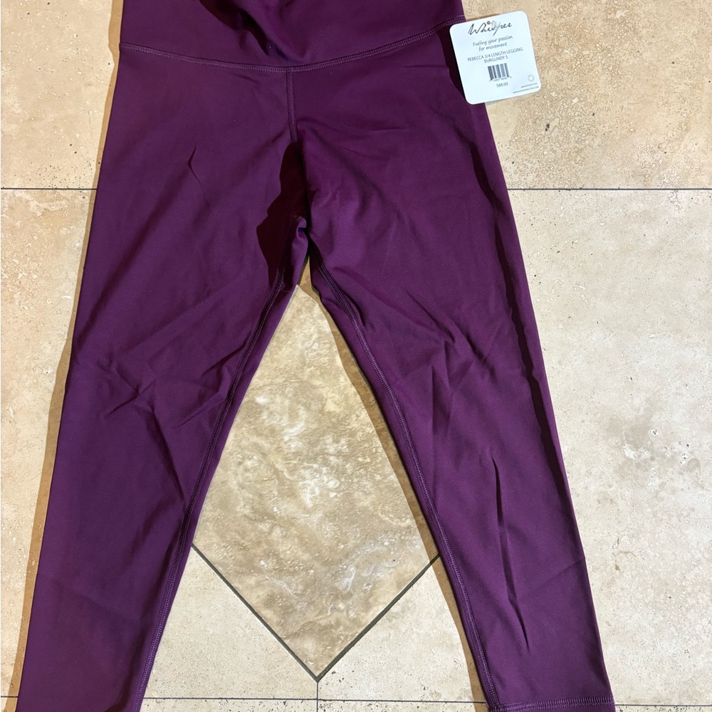Women's Burgundy Leggings